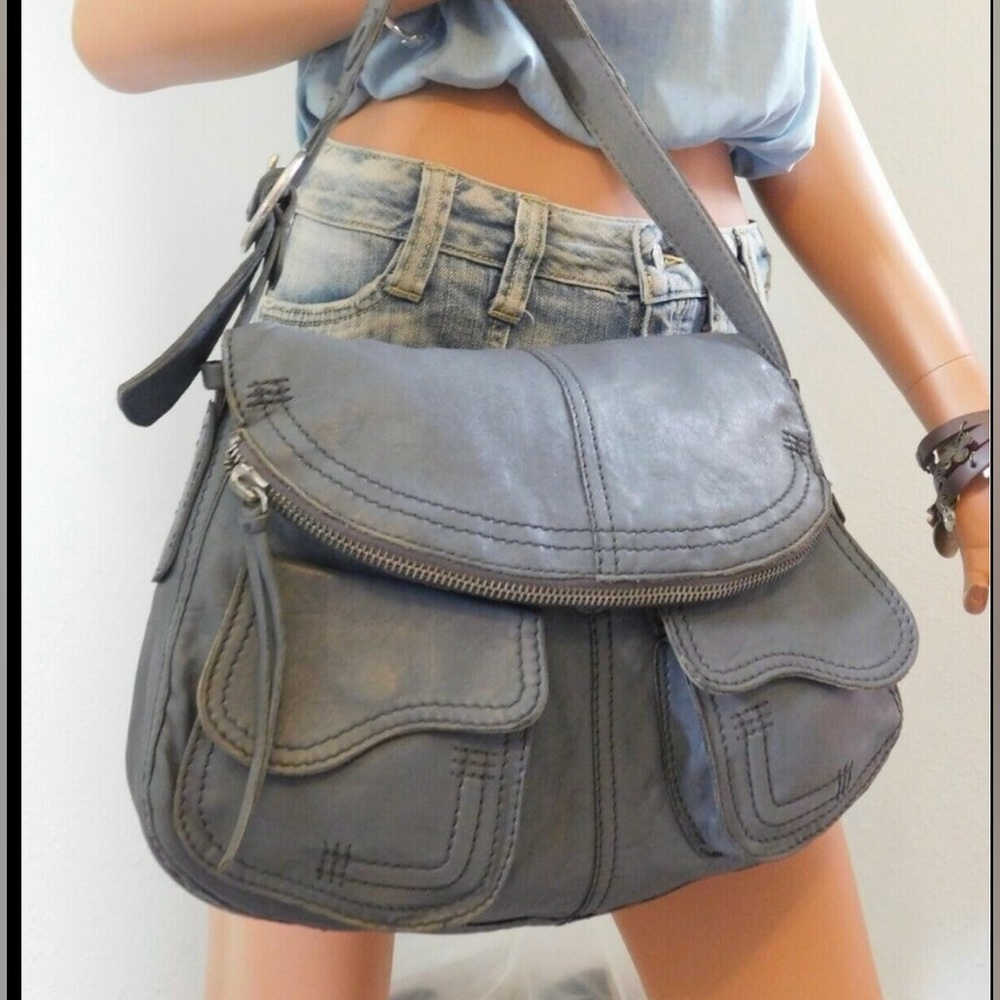 Lucky Brand  Stash Metallic Leather Shoulder Bag